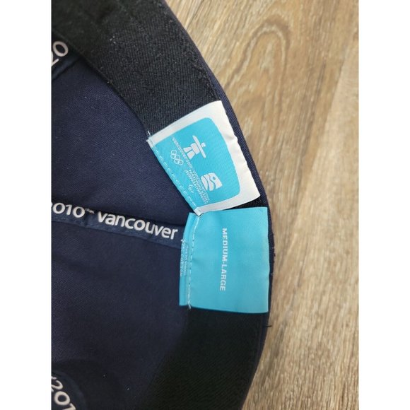 Vancouver M/L Embroidered 2010 Winter Olympic Games Navy Baseball Cap Fitted Hat - Picture 9 of 9